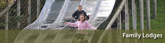 Children enjoying themselves on a lodge holiday